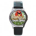 Angry Birds - Silver Tone Round Metal Watch