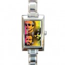 The Bee Gees - Rectangular Italian Charm Watch