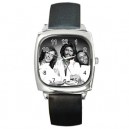 The Bee Gees - Silver Tone Square Metal Watch