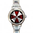 Resident Evil Umbrella Corp - Round Italian Charm Watch