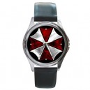 Resident Evil Umbrella Corp - Silver Tone Round Metal Watch