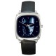 The Terminator - Silver Tone Square Metal Watch