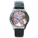 Scrubs - Silver Tone Round Metal Watch