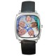 Scrubs - Silver Tone Square Metal Watch