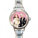 Absolutely Fabulous - Round Italian Charm Watch