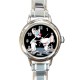 Pinky And The Brain - Round Italian Charm Watch