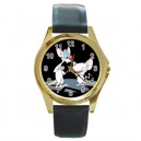 Pinky And The Brain - Gold Tone Metal Watch