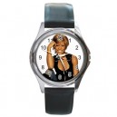 Whitney Houston - Silver Tone Round Metal Watch