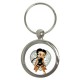 Betty Boop As Lara Croft - Round Keyring