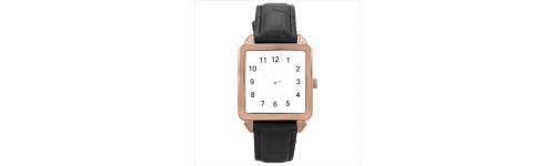 Square Unisex Rose Gold Tone Watches