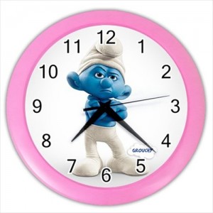 https://www.starsonstuff.com/17021-thickbox/the-smurfs-grouchy-smurf-smurf-wall-clock.jpg