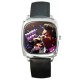 Bruno Mars - Silver Tone Square Metal Watch